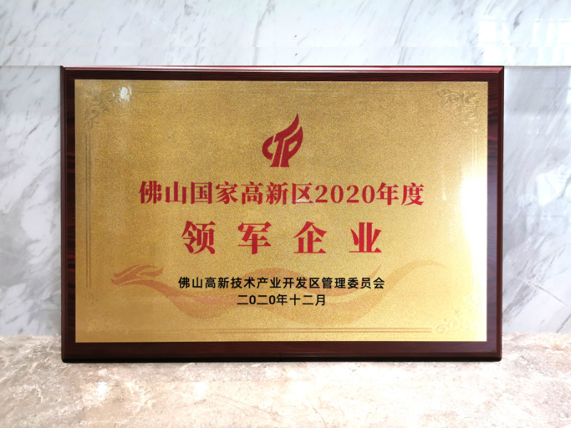 辛格林電梯榮獲“佛山國家高新區(qū)2020年度領(lǐng)軍企業(yè)”稱號(hào)！